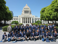 地元中学生国会見学案内